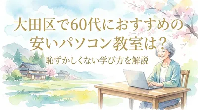 大田区で60代におすすめの安いパソコン教室は？恥ずかしくない学び方を解説