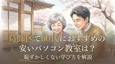 葛飾区で60代におすすめの安いパソコン教室は？恥ずかしくない学び方を解説