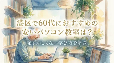 港区で60代におすすめの安いパソコン教室は？恥ずかしくない学び方を解説