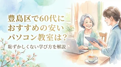 豊島区で60代におすすめの安いパソコン教室は？恥ずかしくない学び方を解説
