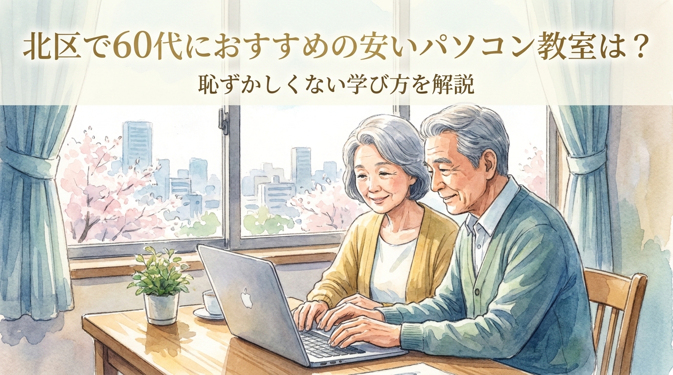 北区で60代におすすめの安いパソコン教室は?恥ずかしくない学び方を解説