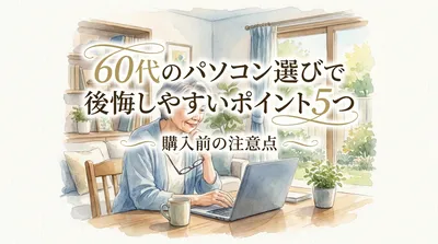 60代のパソコン選びで後悔しやすいポイント5つ｜購入前の注意点
