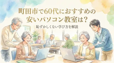 町田市で60代におすすめの安いパソコン教室は？恥ずかしくない学び方を解説