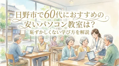 日野市で60代におすすめの安いパソコン教室は？恥ずかしくない学び方を解説