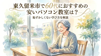 東久留米市で60代におすすめの安いパソコン教室は？恥ずかしくない学び方を解説