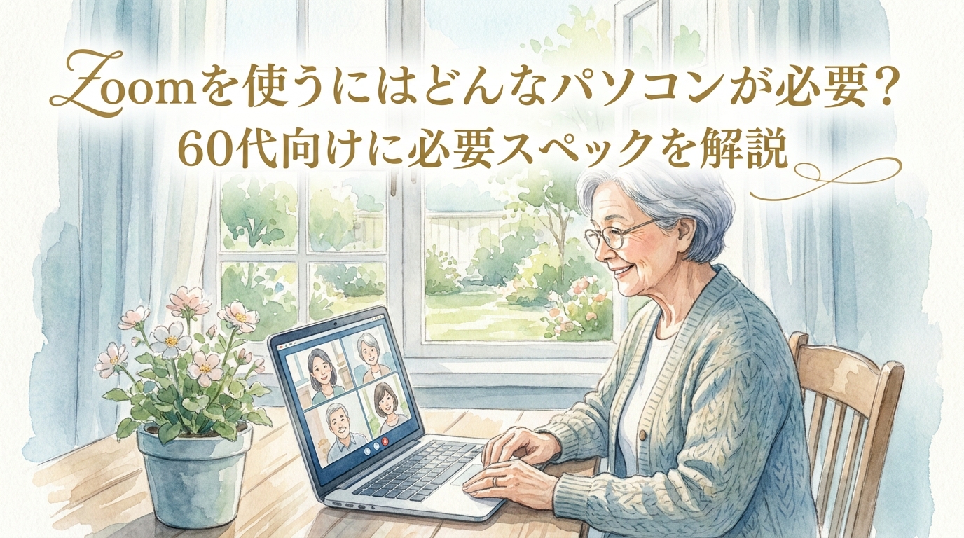 Zoomを使うにはどんなパソコンが必要?60代向けに必要スペックを解説