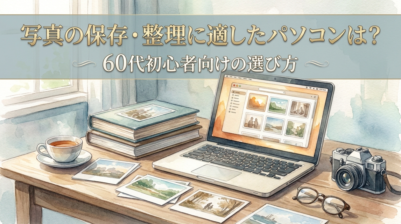写真の保存・整理に適したパソコンは?60代初心者向けの選び方