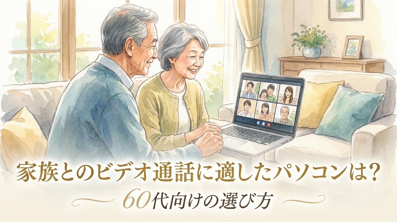 家族とのビデオ通話に適したパソコンは?60代向けの選び方