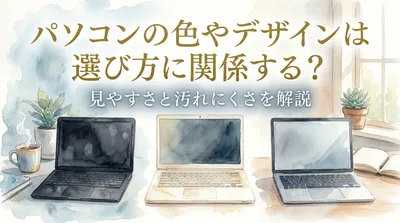 パソコンの色やデザインは選び方に関係する？見やすさと汚れにくさを解説
