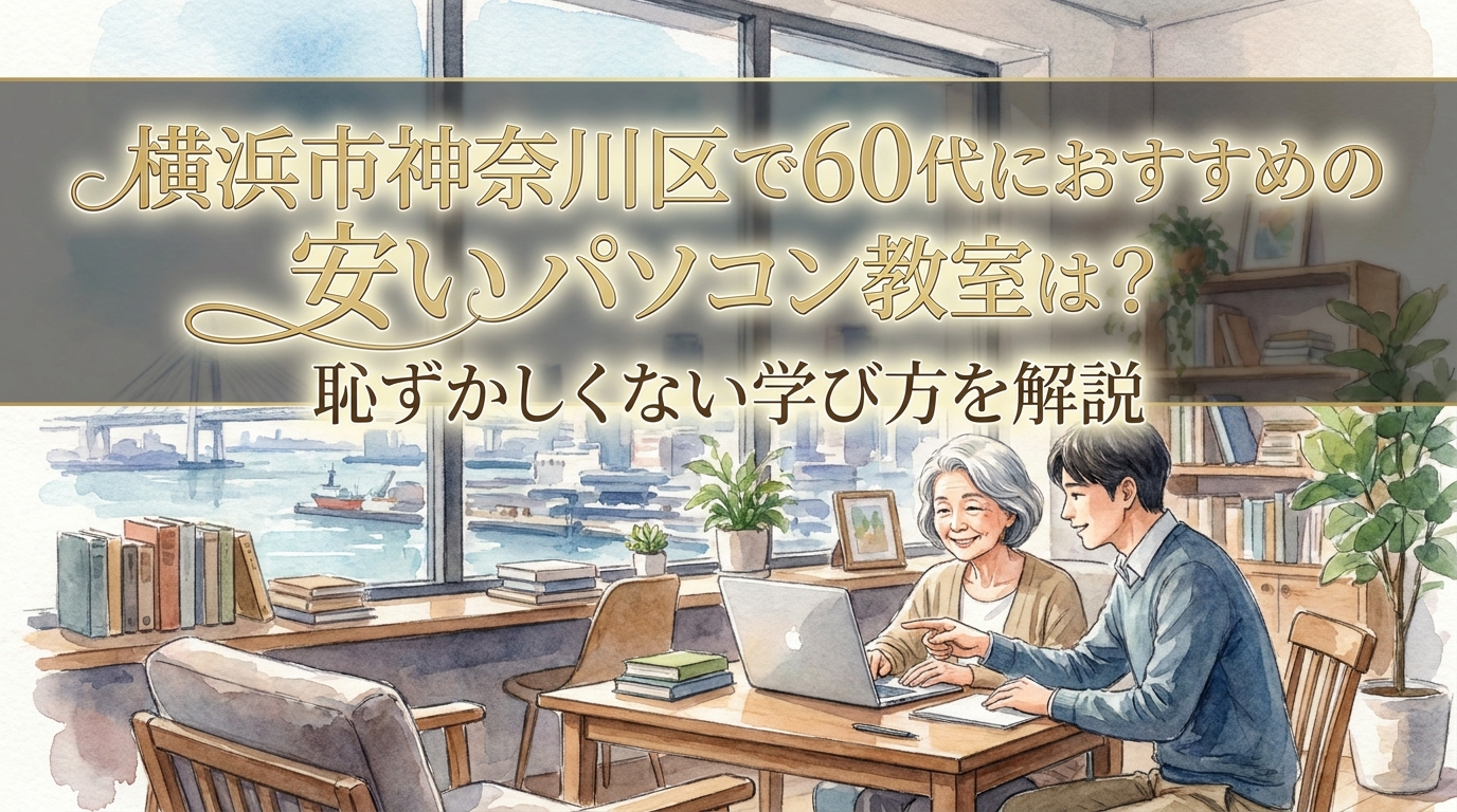 横浜市神奈川区で60代におすすめの安いパソコン教室は?恥ずかしくない学び方を解説