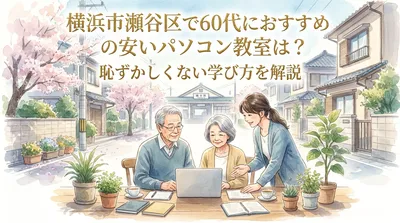 横浜市瀬谷区で60代におすすめの安いパソコン教室は？恥ずかしくない学び方を解説