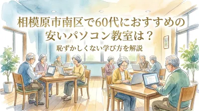 相模原市南区で60代におすすめの安いパソコン教室は？恥ずかしくない学び方を解説