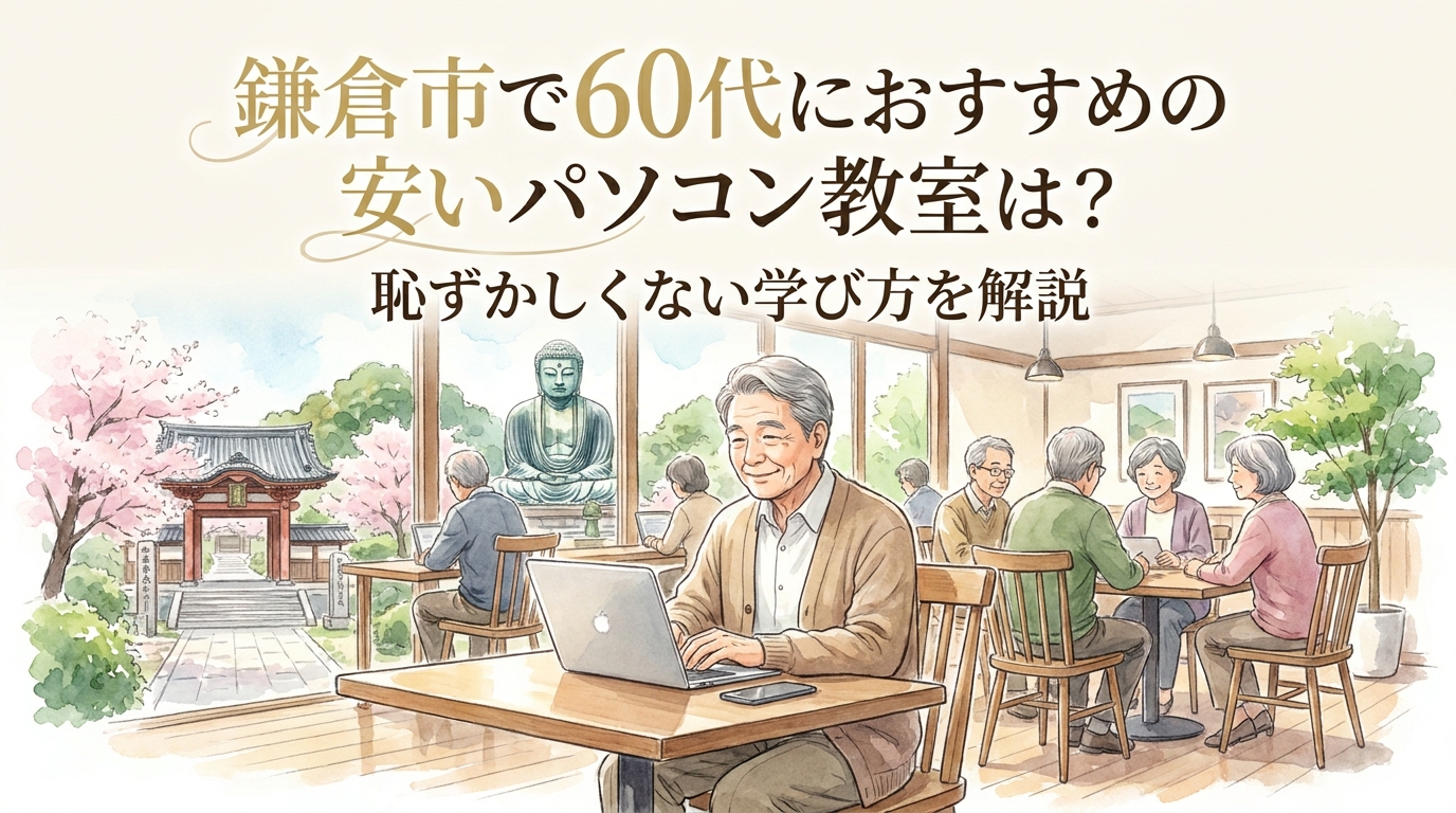 鎌倉市で60代におすすめの安いパソコン教室は?恥ずかしくない学び方を解説