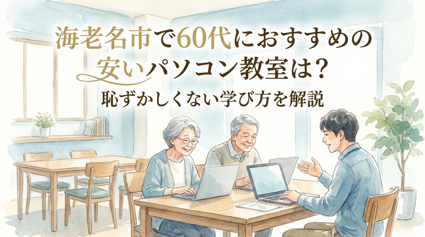 海老名市で60代におすすめの安いパソコン教室は?恥ずかしくない学び方を解説