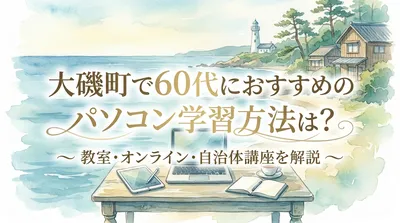 大磯町で60代におすすめのパソコン学習方法は？教室・オンライン・自治体講座を解説
