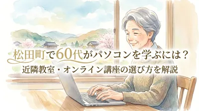 松田町で60代がパソコンを学ぶには？近隣教室・オンライン講座の選び方を解説