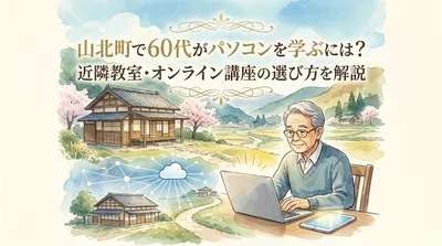山北町で60代がパソコンを学ぶには？近隣教室・オンライン講座の選び方を解説