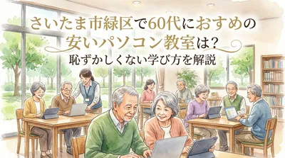 さいたま市緑区で60代におすすめの安いパソコン教室は？恥ずかしくない学び方を解説
