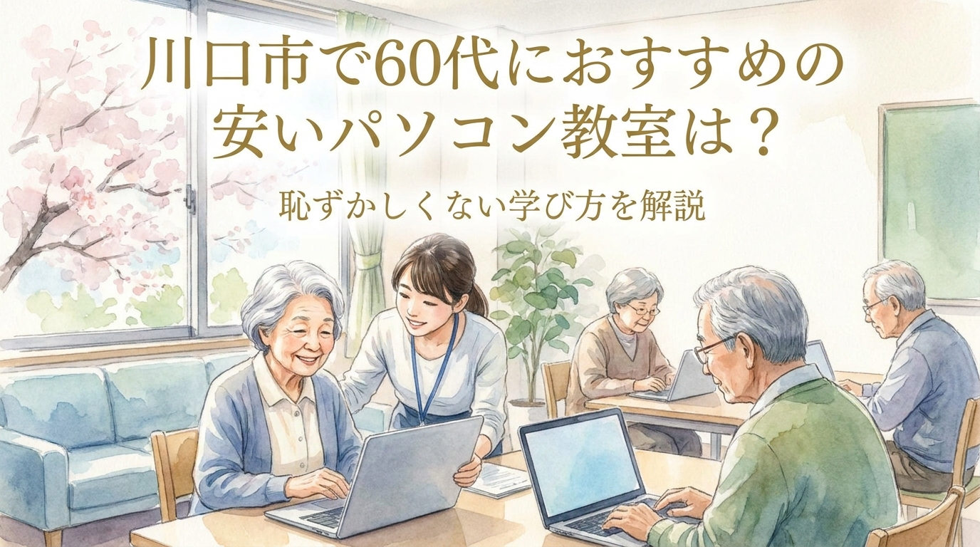 川口市で60代におすすめの安いパソコン教室は?恥ずかしくない学び方を解説