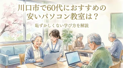 川口市で60代におすすめの安いパソコン教室は？恥ずかしくない学び方を解説