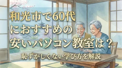 和光市で60代におすすめの安いパソコン教室は？恥ずかしくない学び方を解説