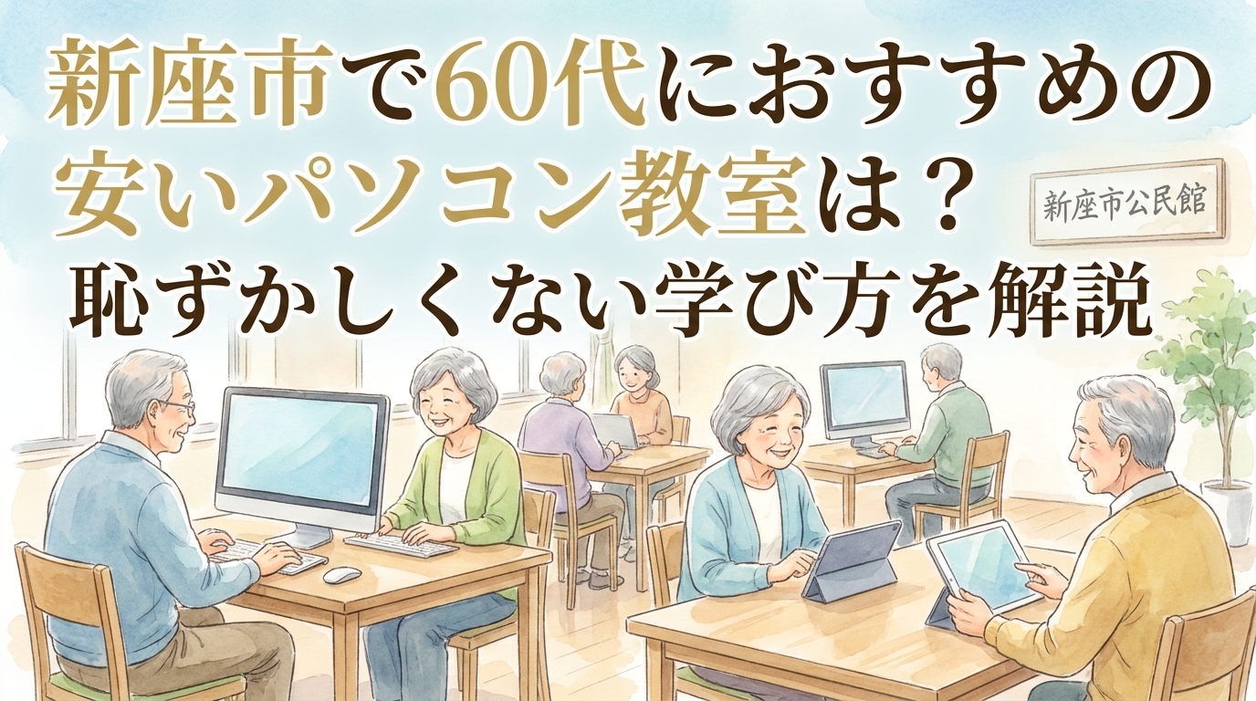 新座市で60代におすすめの安いパソコン教室は?恥ずかしくない学び方を解説