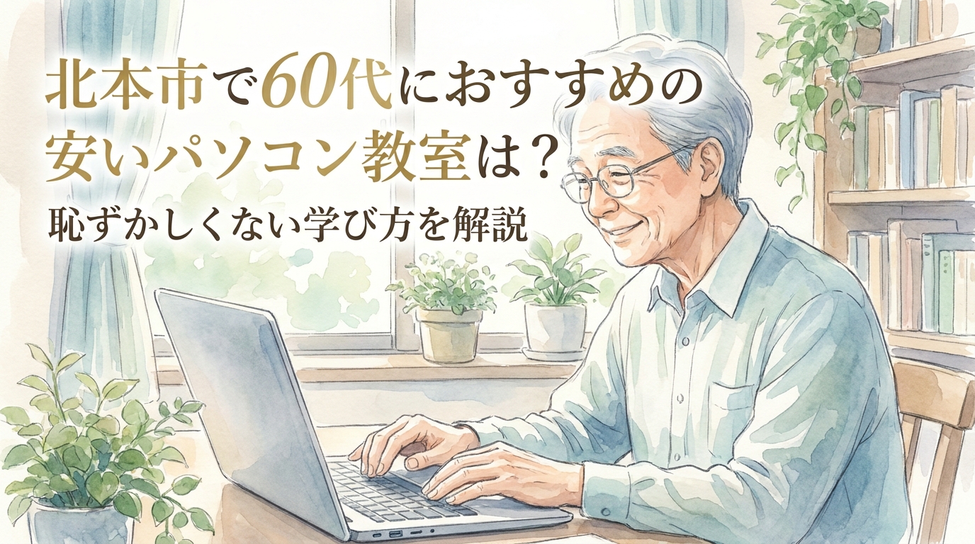 北本市で60代におすすめの安いパソコン教室は?恥ずかしくない学び方を解説