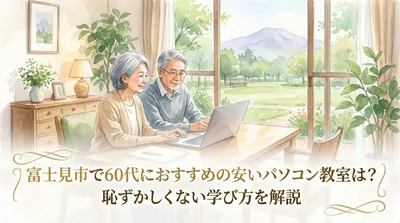 富士見市で60代におすすめの安いパソコン教室は？恥ずかしくない学び方を解説