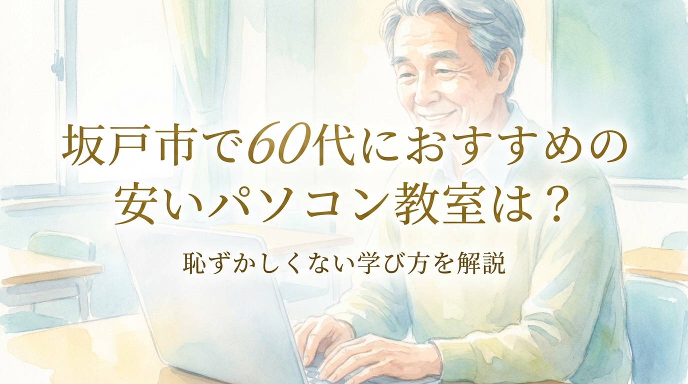 坂戸市で60代におすすめの安いパソコン教室は?恥ずかしくない学び方を解説