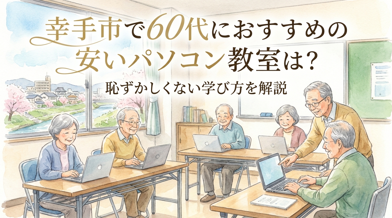 幸手市で60代におすすめの安いパソコン教室は?恥ずかしくない学び方を解説