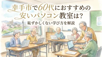 幸手市で60代におすすめの安いパソコン教室は？恥ずかしくない学び方を解説