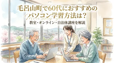 毛呂山町で60代におすすめのパソコン学習方法は？教室・オンライン・自治体講座を解説