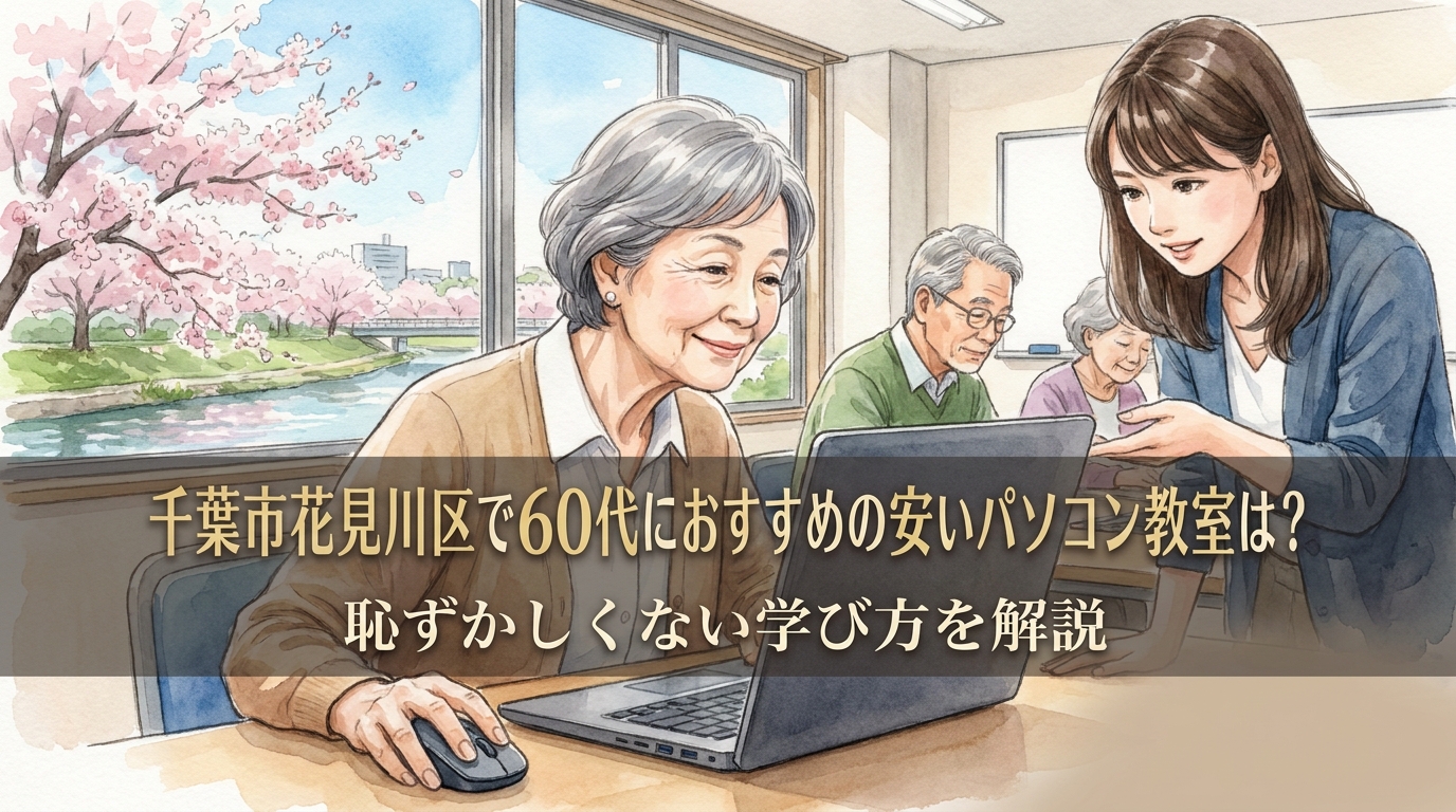 千葉市花見川区で60代におすすめの安いパソコン教室は？恥ずかしくない学び方を解説