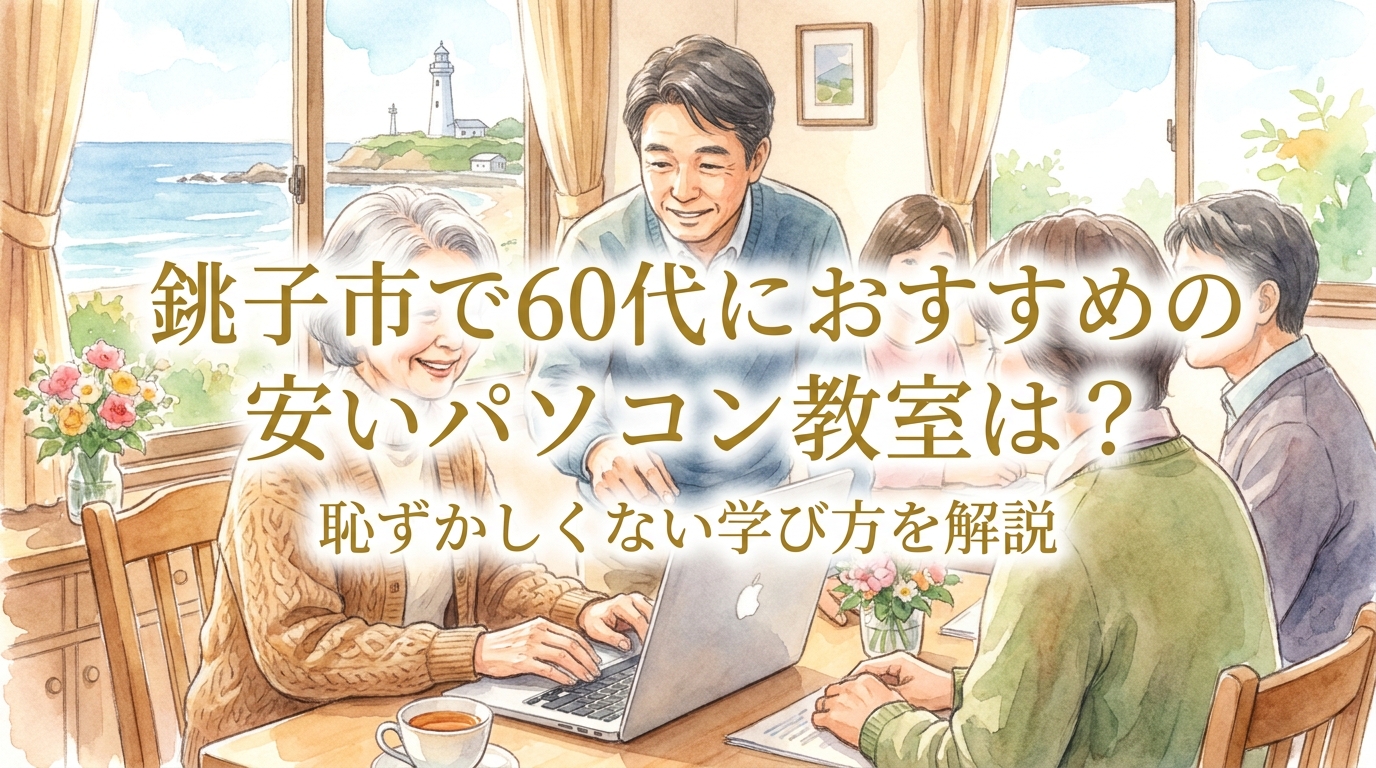 銚子市で60代におすすめの安いパソコン教室は?恥ずかしくない学び方を解説