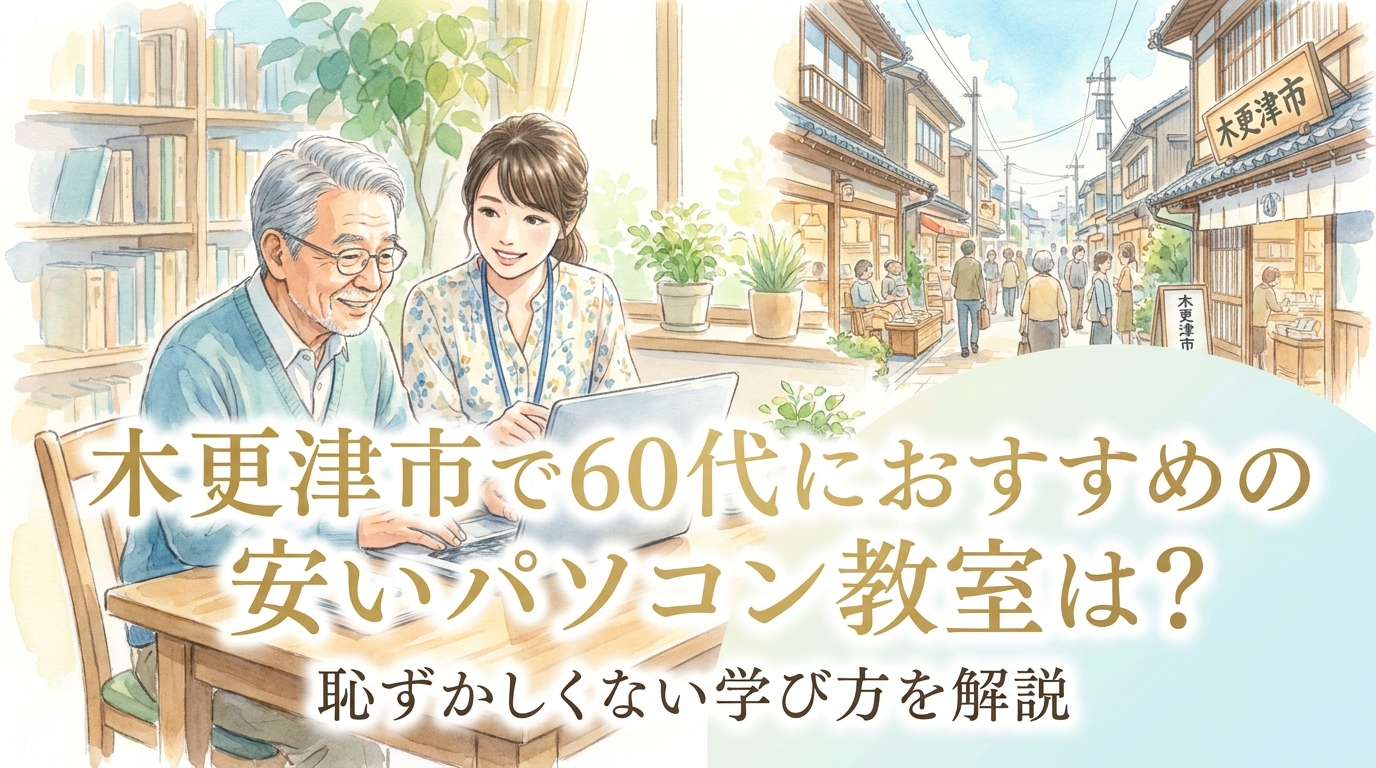 木更津市で60代におすすめの安いパソコン教室は?恥ずかしくない学び方を解説