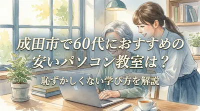 成田市で60代におすすめの安いパソコン教室は？恥ずかしくない学び方を解説