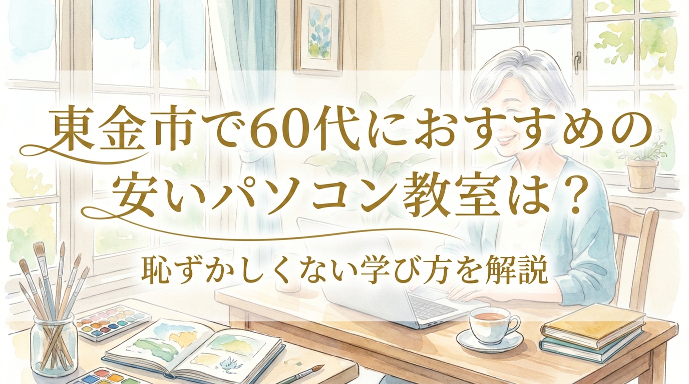東金市で60代におすすめの安いパソコン教室は？恥ずかしくない学び方を解説
