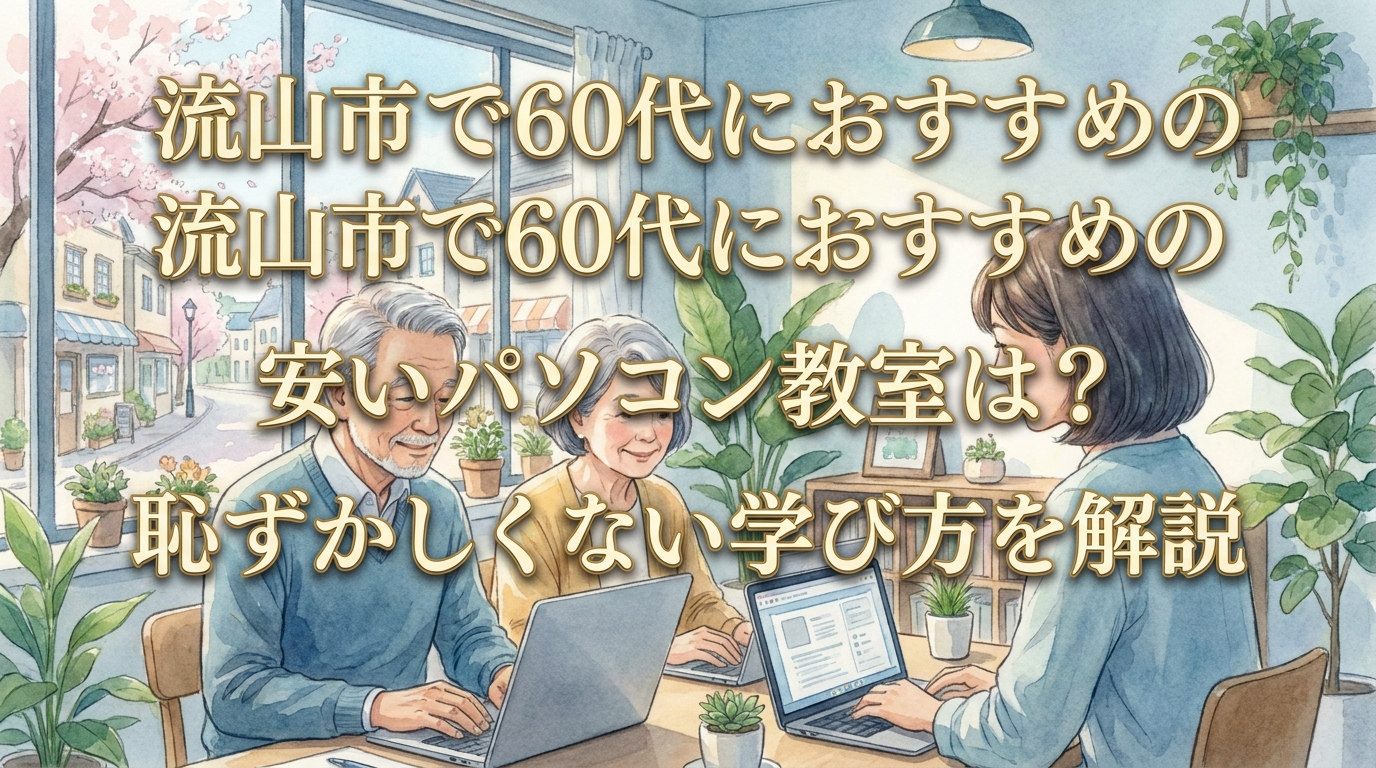 流山市で60代におすすめの安いパソコン教室は？恥ずかしくない学び方を解説