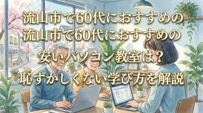 流山市で60代におすすめの安いパソコン教室は？恥ずかしくない学び方を解説