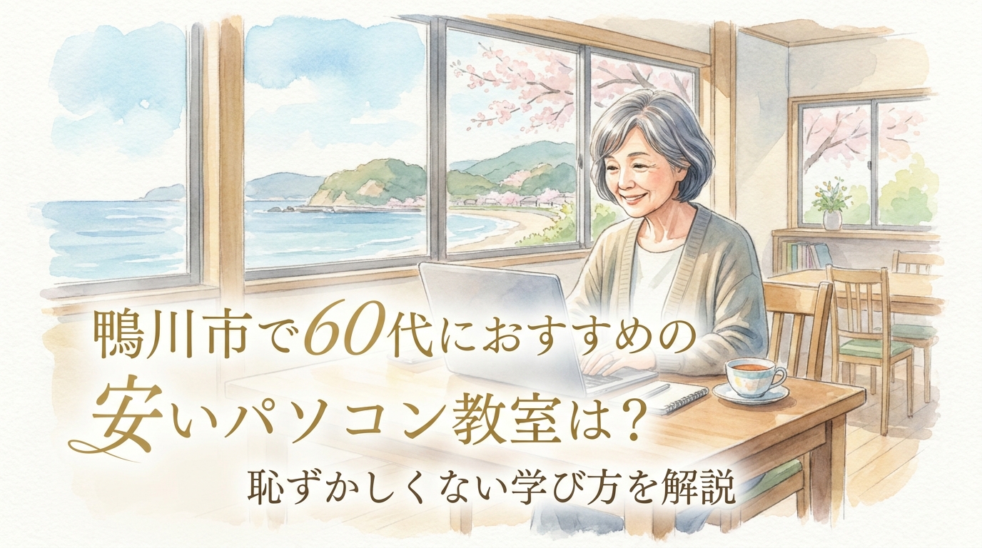 鴨川市で60代におすすめの安いパソコン教室は?恥ずかしくない学び方を解説
