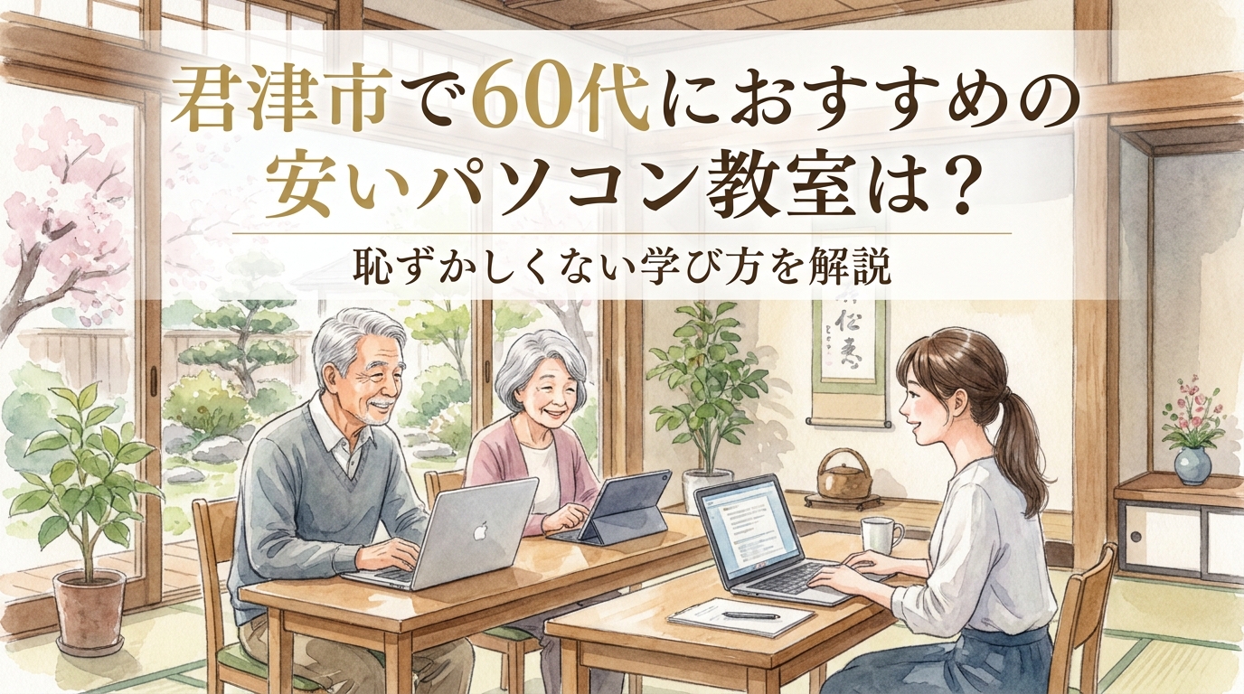 君津市で60代におすすめの安いパソコン教室は?恥ずかしくない学び方を解説