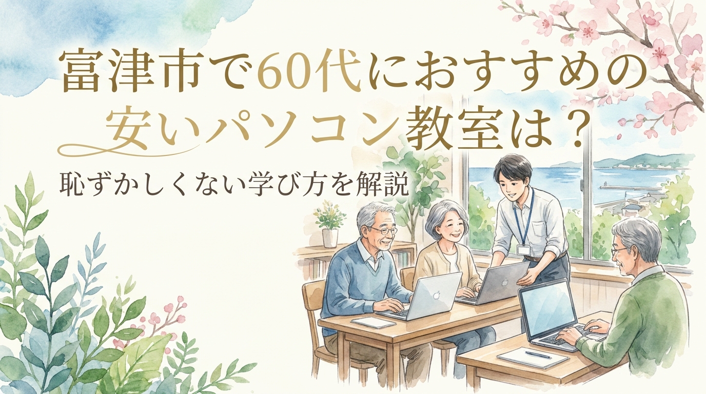 富津市で60代におすすめの安いパソコン教室は?恥ずかしくない学び方を解説