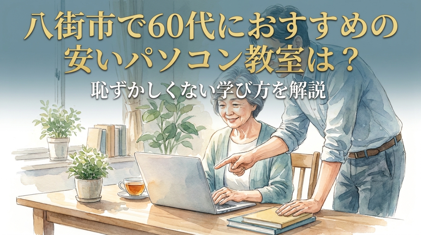 八街市で60代におすすめの安いパソコン教室は?恥ずかしくない学び方を解説