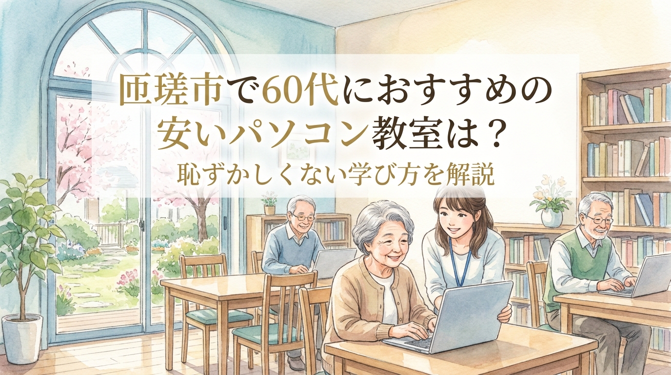 匝瑳市で60代におすすめの安いパソコン教室は？恥ずかしくない学び方を解説