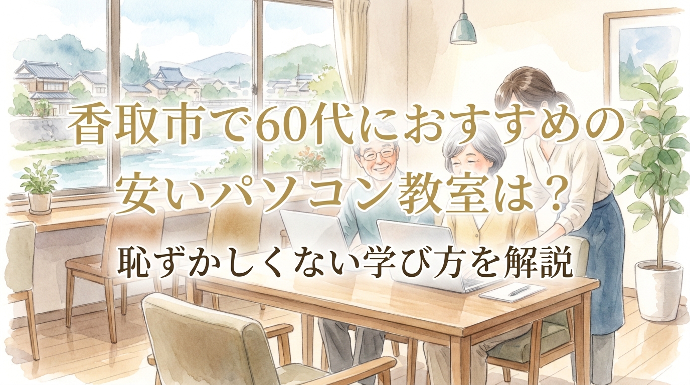 香取市で60代におすすめの安いパソコン教室は?恥ずかしくない学び方を解説