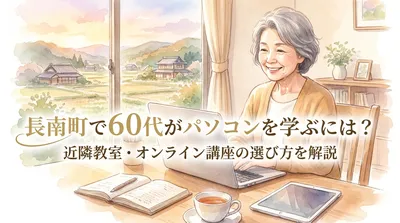 長南町で60代がパソコンを学ぶには？近隣教室・オンライン講座の選び方を解説