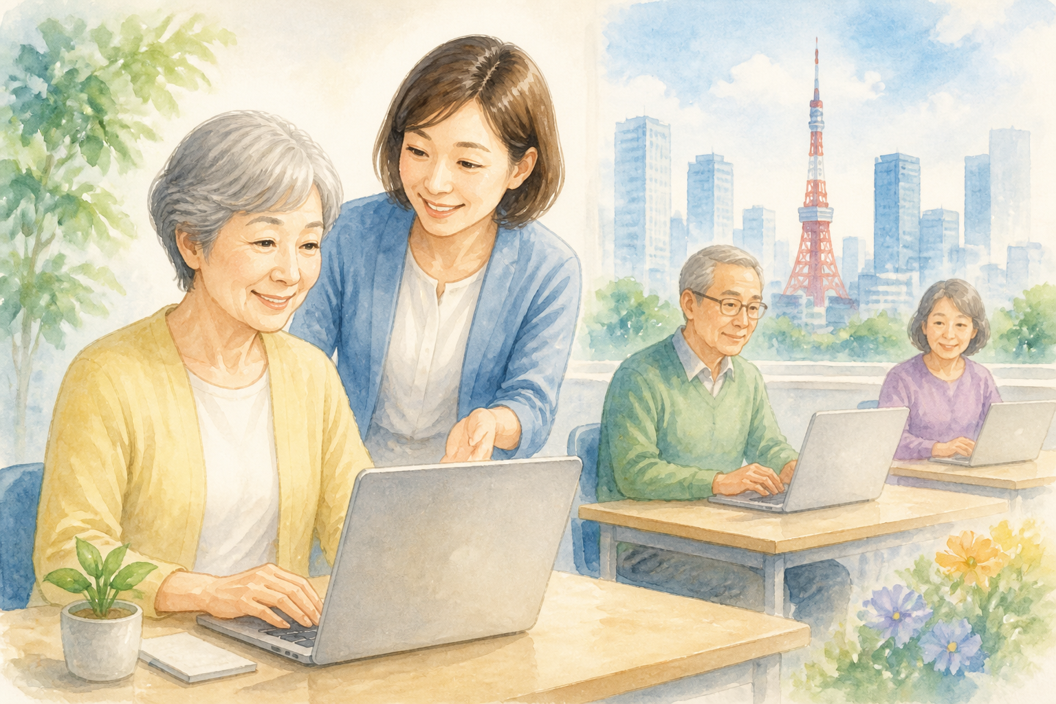 港区で60代に合う安いパソコン教室は目的別に選ぶのが安心です