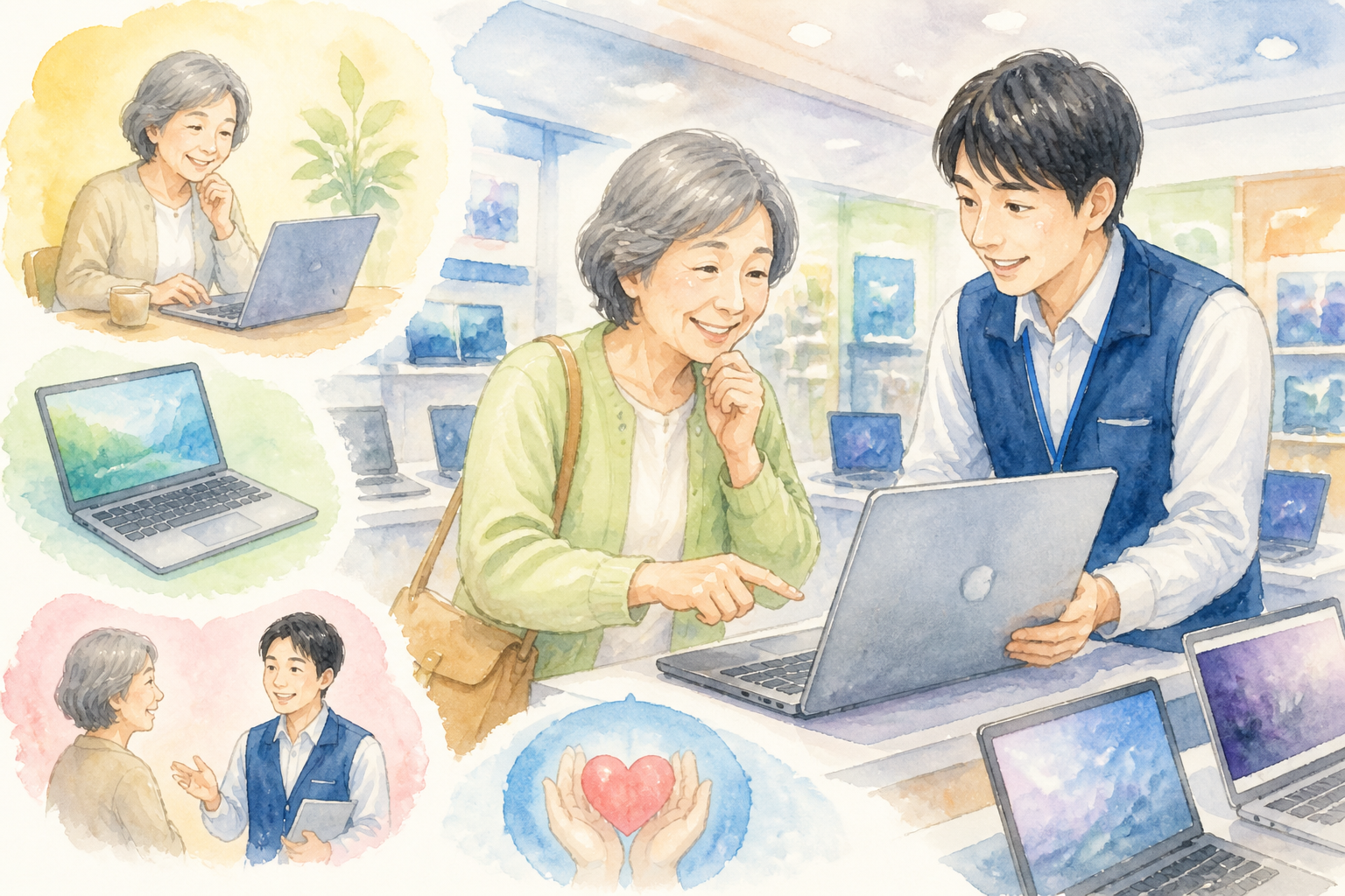 家電量販店での購入は安心重視の方には向いています