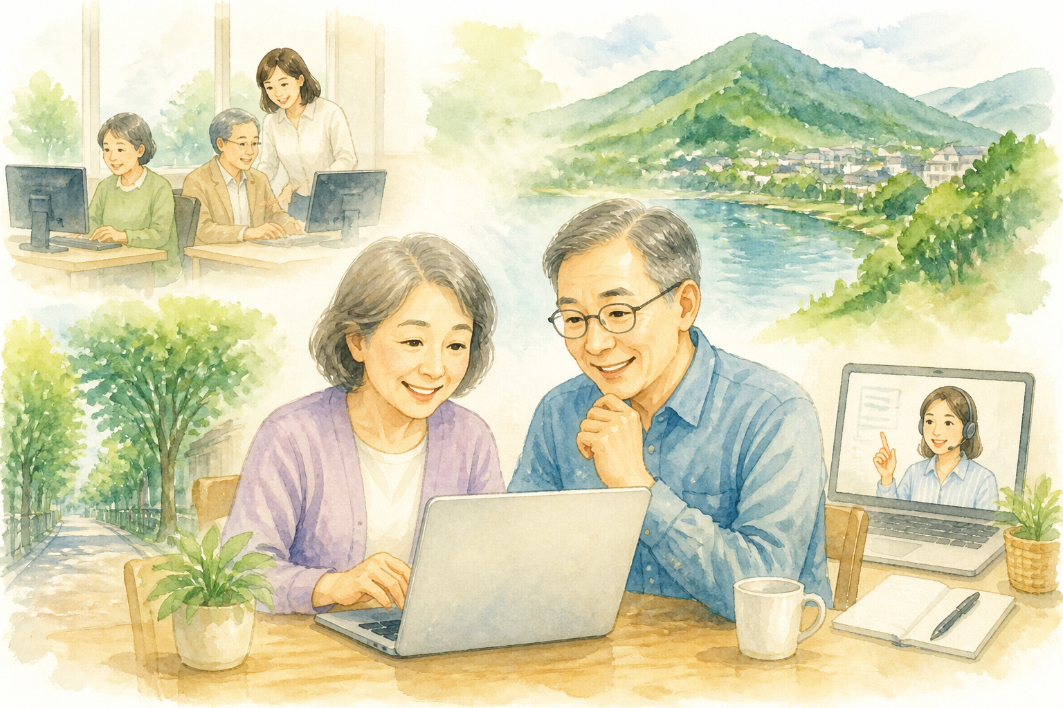 日の出町では通学とオンラインの併用が現実的です