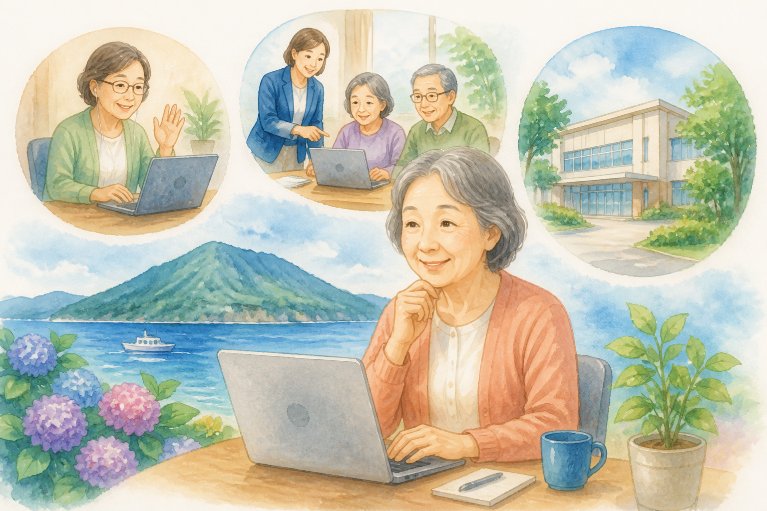 60代の初心者さんは質問しやすい学び方から選ぶのが安心です